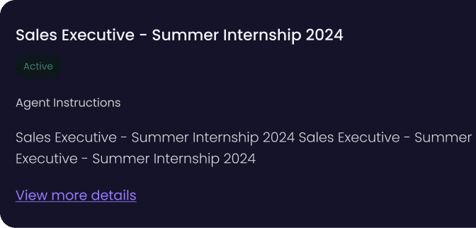 Complete the First Round of all Scheduled Interview