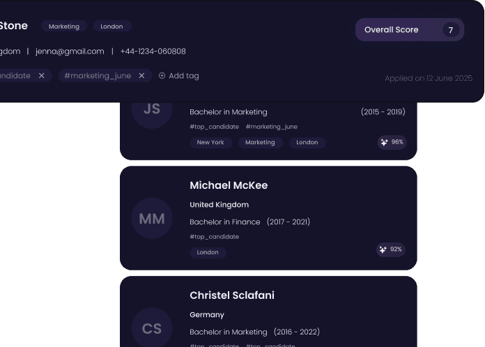 AI-Powered Screening & Candidate Management 