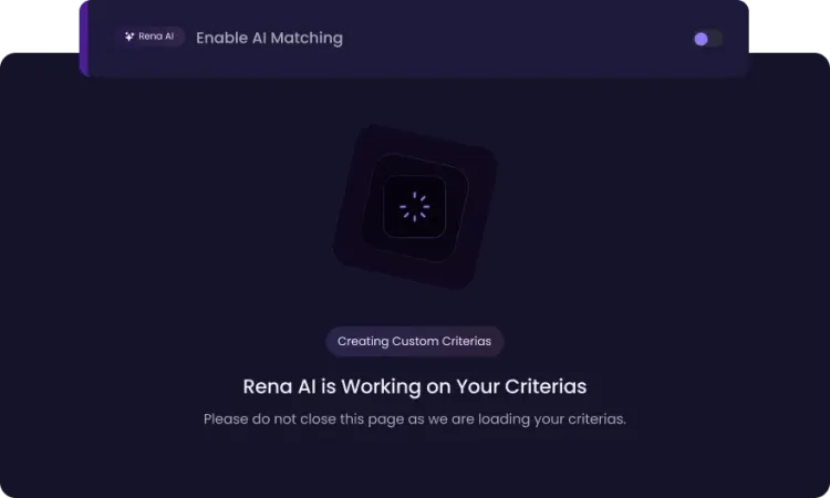 Customisable AI Screening